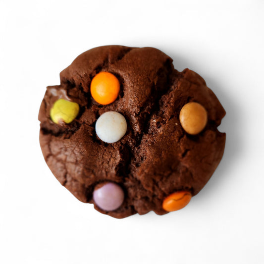 Triple Chocolate Smarties New York Cookie